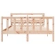 Рамка за легло без матрак, 120x190 см, масивна чамова дървесина