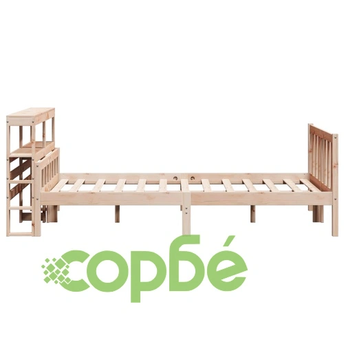 Рамка за легло без матрак, 120x190 см, масивна чамова дървесина ➤ топ цена ➤ sorbe.bg