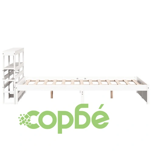 Рамка за легло с табла без матрак, бяла, 140x190 см ➤ топ цена ➤ sorbe.bg