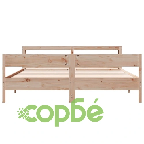 Рамка за легло без матрак, 180x200 см, масивна чамова дървесина ➤ топ цена ➤ sorbe.bg