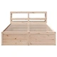 Рамка за легло с табла, 140x190 см, масивно дърво