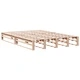 Рамка за легло без матрак, 150x200 см, масивна чамова дървесина