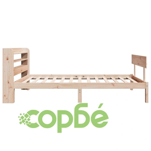 Рамка за легло без матрак, 90x190 см, масивна чамова дървесина ➤ топ цена ➤ sorbe.bg