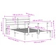 Рамка за легло без матрак, 120x200 см, масивна чамова дървесина