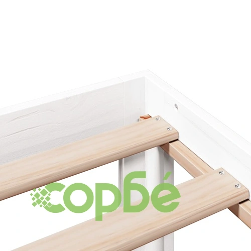 Рамка за легло с табла без матрак, бяла, 140x190 см ➤ топ цена ➤ sorbe.bg