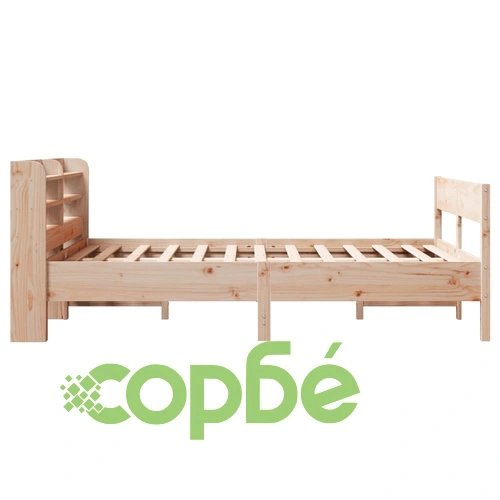 Рамка за легло без матрак, 160x200 см, масивна чамова дървесина ➤ топ цена ➤ sorbe.bg