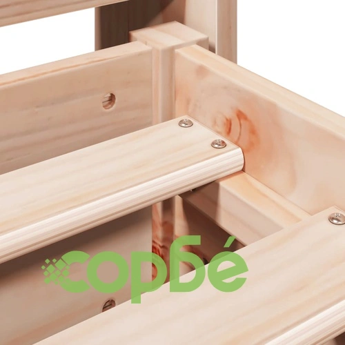 Рамка за легло без матрак, 160x200 см, масивна чамова дървесина ➤ топ цена ➤ sorbe.bg