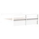 Рамка за легло без матрак, бял, 180x200 см, бор масив