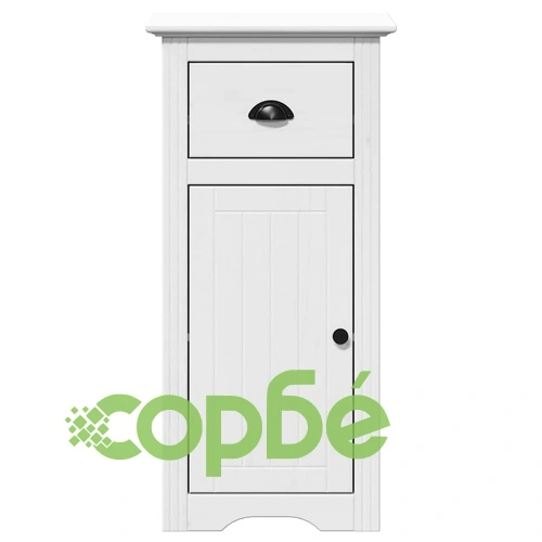 Комплект мебели за баня от 4 части BODO бял бор масив ➤ топ цена ➤ sorbe.bg