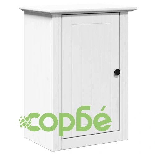 Комплект мебели за баня от 4 части BODO бял бор масив ➤ топ цена ➤ sorbe.bg