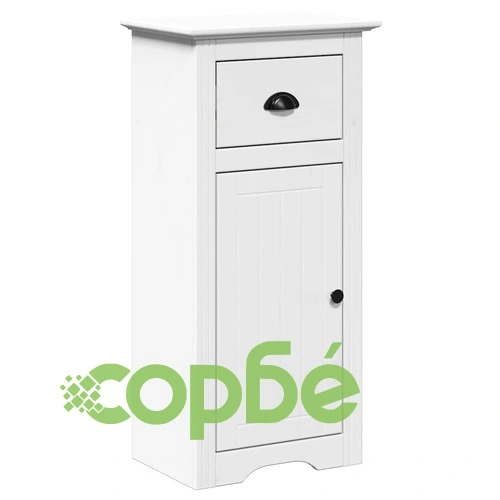 Комплект мебели за баня от 4 части BODO бял бор масив ➤ топ цена ➤ sorbe.bg