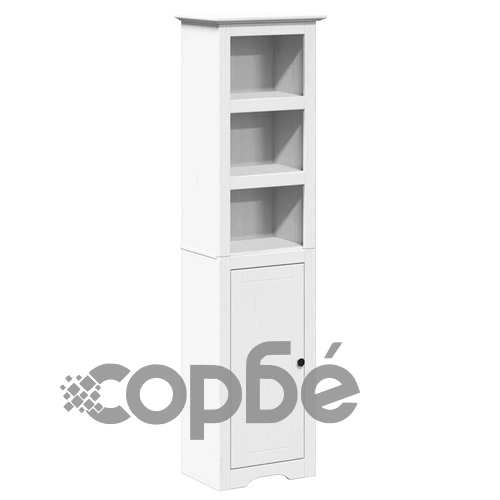 Комплект мебели за баня от 4 части BODO бял бор масив ➤ топ цена ➤ sorbe.bg