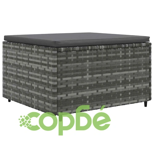 Градински лаундж комплект с възглавници 5 части сив полиратан ➤ топ цена ➤ sorbe.bg