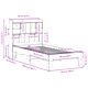 Рамка за легло без матрак, восъчнокафяво, 90x200 см, бор масив
