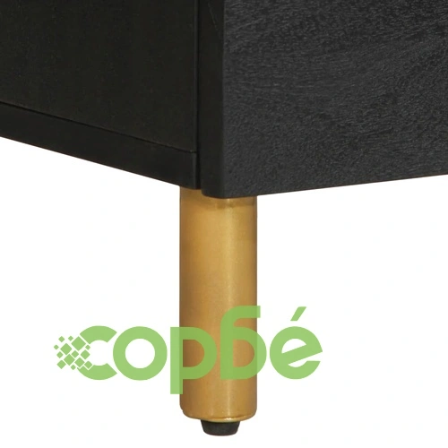 Сайдборди, 2 бр, черни, 60x33x75 см, инженерно дърво ➤ топ цена ➤ sorbe.bg