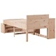 Рамка за легло без матрак, 80x200 см, бор масив