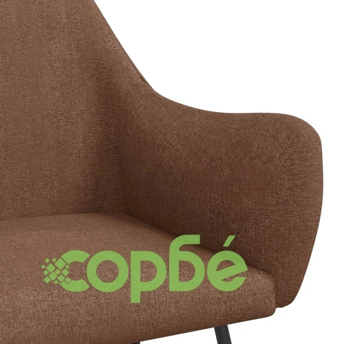 Люлеещ се стол, кафяв, текстил ➤ топ цена ➤ sorbe.bg