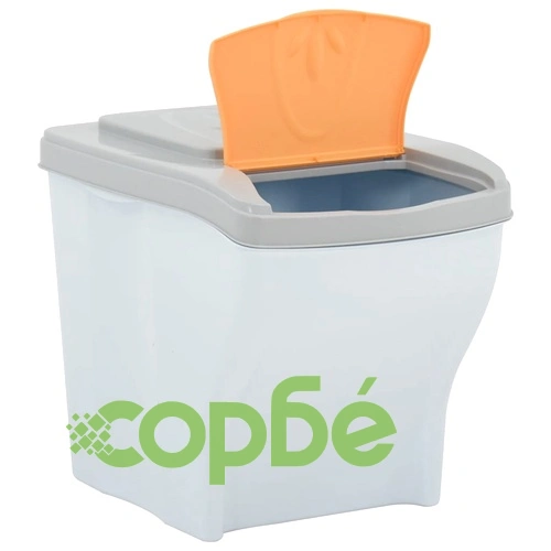 Стифиращи контейнери за смет, 4 бр, 80 л, бели ➤ топ цена ➤ sorbe.bg