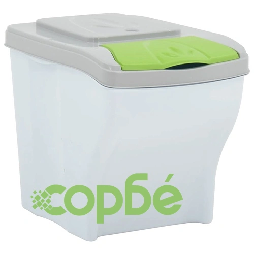 Стифиращи контейнери за смет, 4 бр, 80 л, бели ➤ топ цена ➤ sorbe.bg