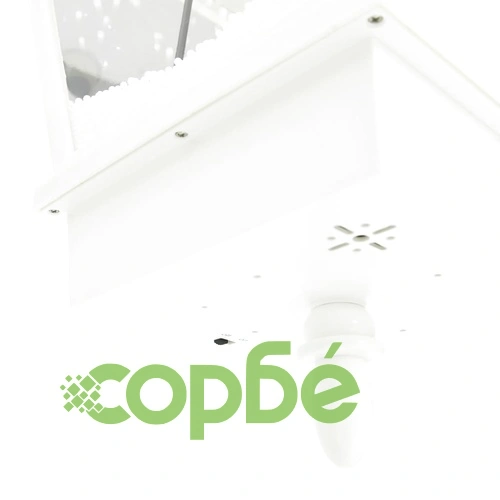 Улична лампа с Дядо Коледа, бяло и червено, 81x40x188 см, PVC ➤ топ цена ➤ sorbe.bg