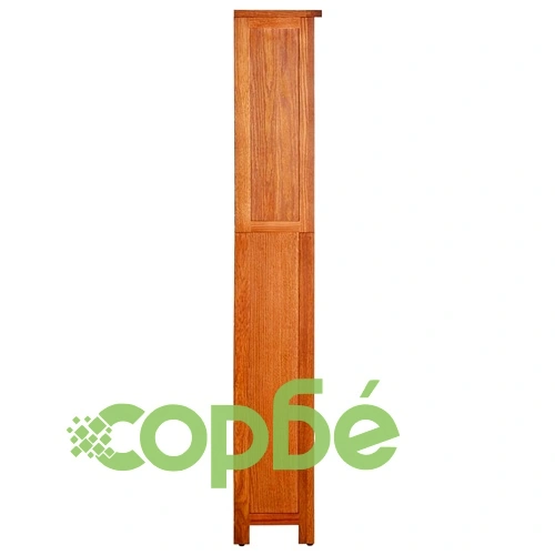 Библиотека с 5 рафта, 70x22x140 см, дъбов масив ➤ топ цена ➤ sorbe.bg