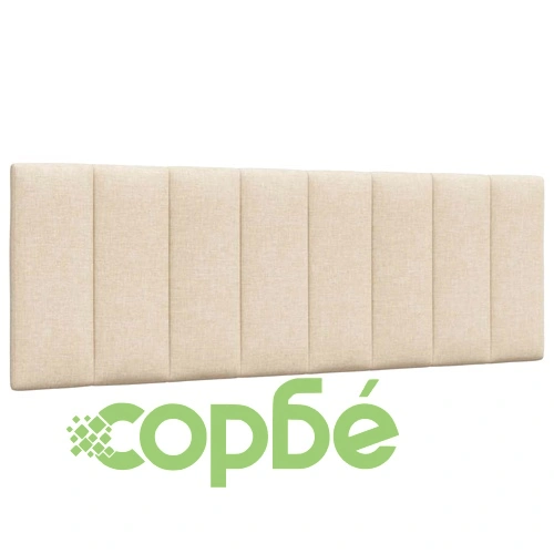 Рамка за легло без матрак, кремава, 140x190 см, плат ➤ топ цена ➤ sorbe.bg