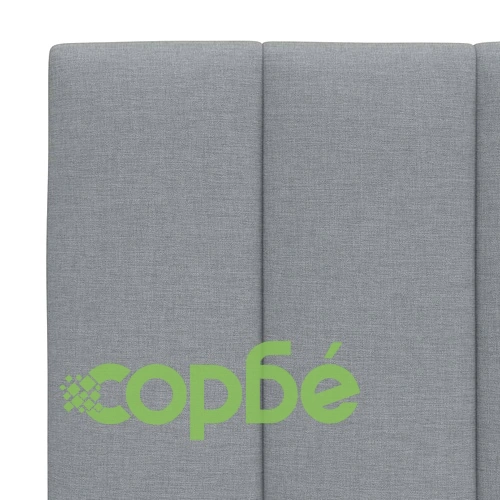 Рамка за легло без матрак, светлосива, 160x200 см, плат ➤ топ цена ➤ sorbe.bg