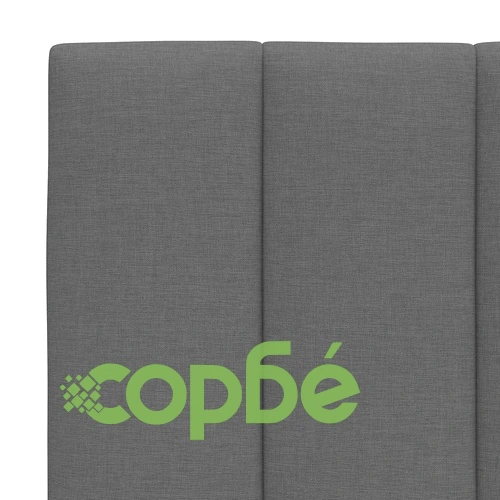 Рамка за легло без матрак, тъмносива, 160x200 см, плат ➤ топ цена ➤ sorbe.bg