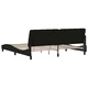 Рамка за легло без матрак, черна, 200x200 см, плат