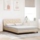Рамка за легло с LED без матрак Cream 140x190 cm Fabric