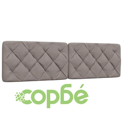 Рамка за легло със светодиод без матрак Taupe 180x200 cm Fabric ➤ топ цена ➤ sorbe.bg