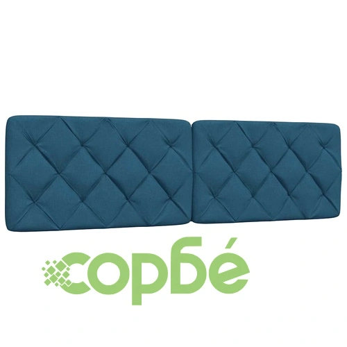 Рамка за легло със светодиод без матрак, синя, 180x200 см, плат ➤ топ цена ➤ sorbe.bg