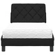Легло с матрак, черно, 90x200 см, плат