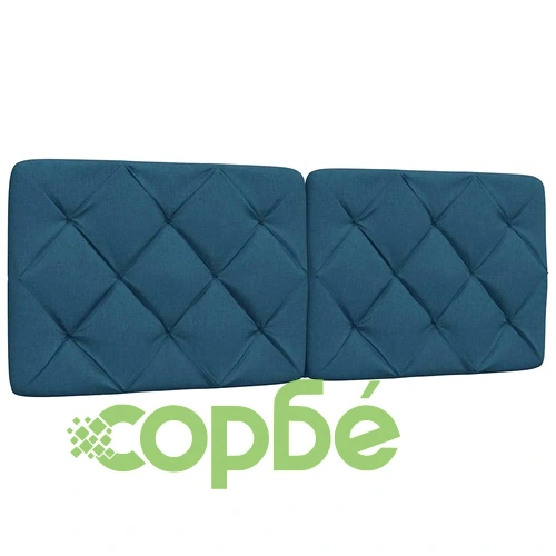 Легло с матрак, синьо, 140x190 см, плат ➤ топ цена ➤ sorbe.bg