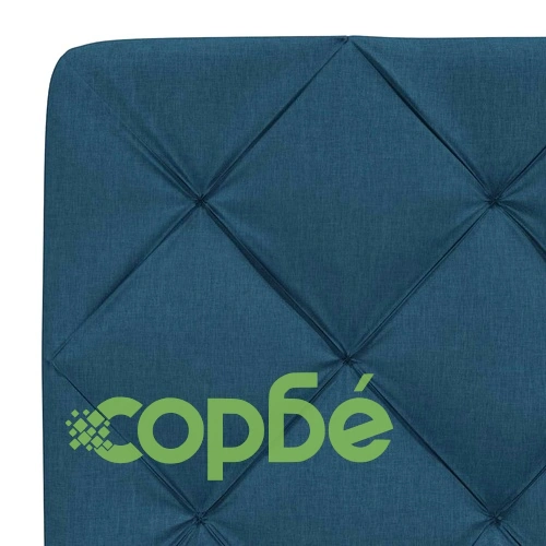 Легло с матрак, синьо, 140x190 см, плат ➤ топ цена ➤ sorbe.bg