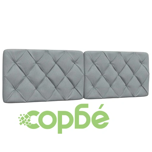 Легло с матрак, светлосиво, 160x200 см, плат ➤ топ цена ➤ sorbe.bg