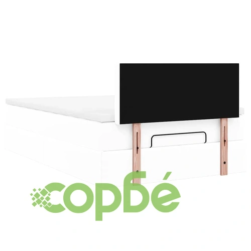 Османска легло с матраци&LED, бяло, 120x200 см, изкуствена кожа ➤ топ цена ➤ sorbe.bg