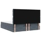 Османска легло с матраци, тъмносиво, 180x200 см, кадифе