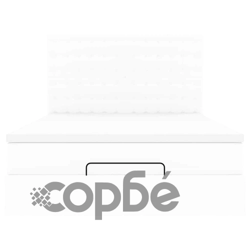 Османска легло с матрак&LED, бяло, 140x190 см, изкуствена кожа ➤ топ цена ➤ sorbe.bg