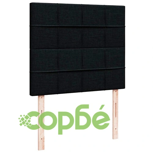 Османска легло с матрак и LED, черно, 120x200 см, плат ➤ топ цена ➤ sorbe.bg