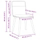 Трапезни столове, 4 бр, таупе, текстил