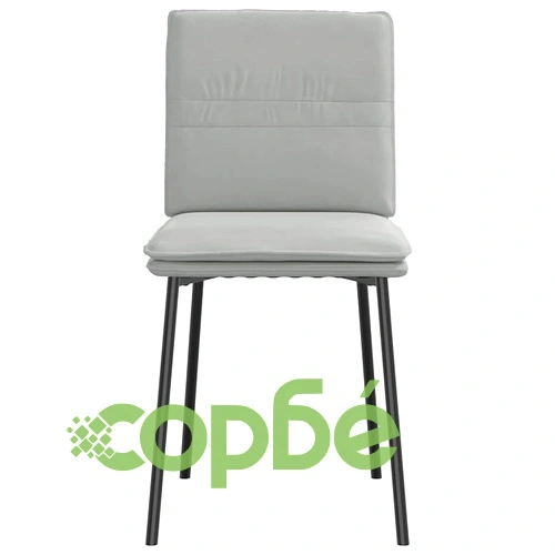 Трапезни столове, 4 бр, светлосиви, кадифе ➤ топ цена ➤ sorbe.bg