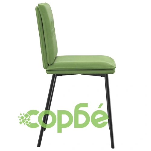 Трапезни столове, 4 бр, светлозелени, кадифе ➤ топ цена ➤ sorbe.bg