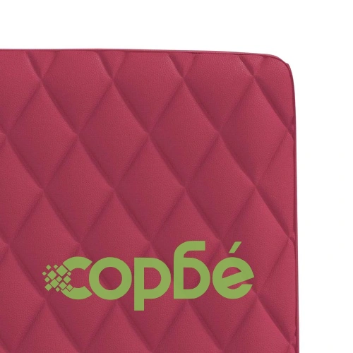 Трапезни столове, 6 бр, виненочервени, изкуствена кожа ➤ топ цена ➤ sorbe.bg