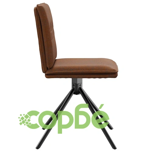 Трапезни столове, 6 бр, кафяви, изкуствен велур ➤ топ цена ➤ sorbe.bg