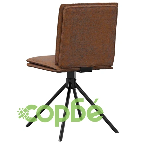 Трапезни столове, 6 бр, кафяви, изкуствен велур ➤ топ цена ➤ sorbe.bg