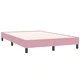 Боксспринг легло с матрак, розово, 120x210 см, кадифе