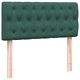 Box Spring легло с матрак Тъмнозелено 80x210 cm Кадифе