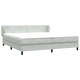Box Spring легло с матраци Светло сиво 180x210 cm кадифе