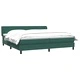 Box Spring легло с матраци Тъмнозелено 180x210 cm кадифе